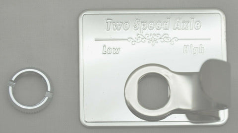 Switch Guard for Kenworth Two Speed Axle Stainless Steel Block Letters GG#68614