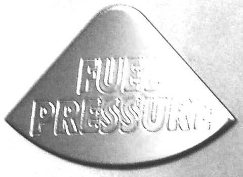 GG Gauge Emblem for Freightliner Fuel Pressure Stainless Steel #68784