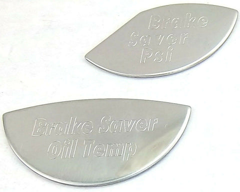 GG Gauge Emblems for Peterbilt Brake Saver PSI Oil Temp Stainless #68501