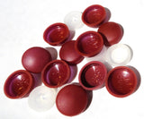 Screw Head Covers Oxblood Red for #10 #12 M5 Flat Back Screws 12/12-159- 10 Sets