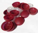 Screw Head Covers Oxblood Red for #10 #12 M5 Flat Back Screws 12/12-159- 10 Sets