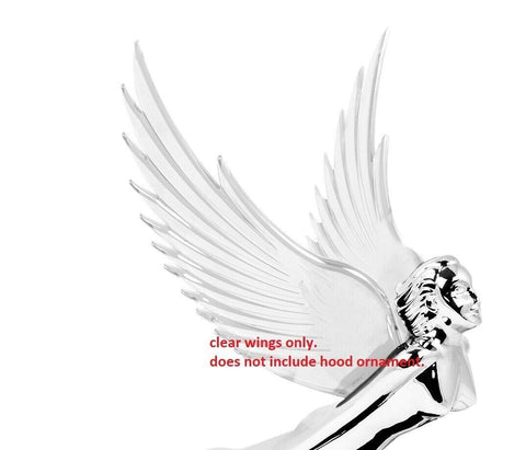 Windrider Hood Ornament Pull Replacement Wings Plastic Clear GG#48045 Pair