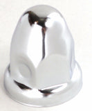 Lug Nut Covers 1 1/2" Push-On Bullet Chrome Steel 2 1/4" Tall UP#10006 Set of 60