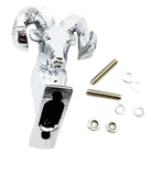 Hood Ornament Rams Head Chrome Die Cast for Flat Surface 3.5" Tall GG#48052