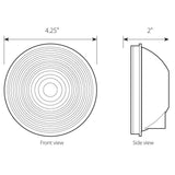 LED Light 4" Clear Lens 1 White High Powered Led Back-Up Light GG#75924 Each
