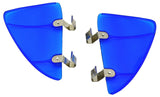 Vent or Wing Window Breezies Blue Acrylic Stainless Clips 3 1/2 X 5 1/2 GG50152