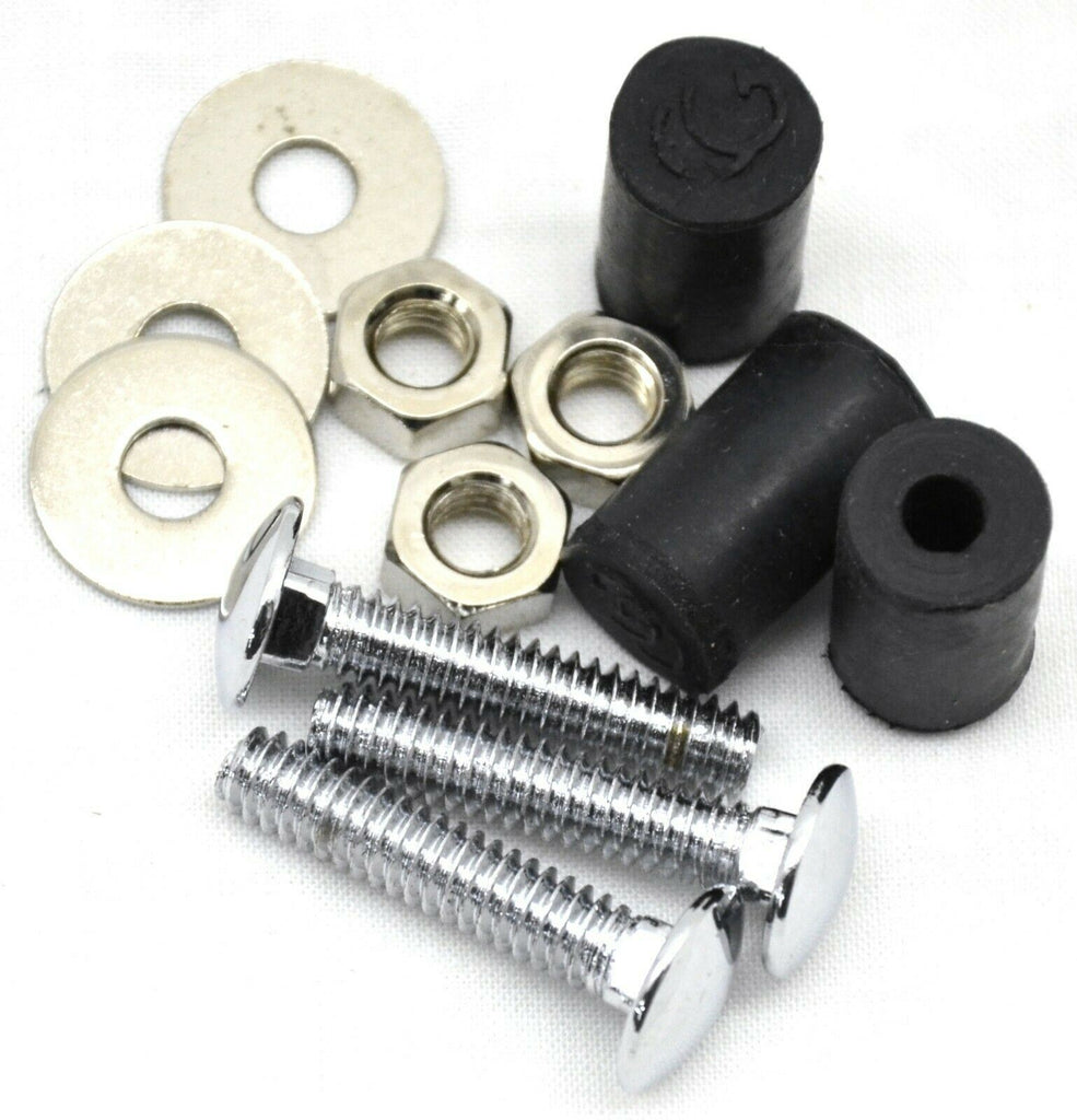 Rear Bottom Mud Flap Plate/Weight Hardware Chrome 3 Hole GG#30160-PKG of 3 Bolts