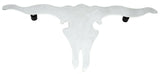 Cutout Longhorn Steer Skull 6" X 12" Chrome Plated Stud Mount GG#90221 Each