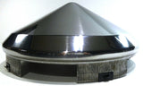 Front Hub Caps Universal Fit Cone Pointed 1" Lip for Aluminum Wheel GG10752 Pair