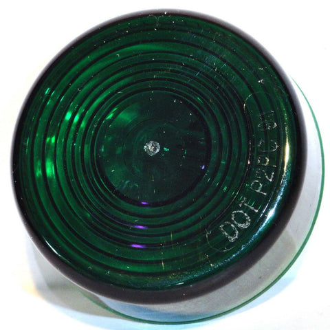 Incandescent Light 2" Flat Green Lens Single Bulb Sealed Plastic GG#79943 Each