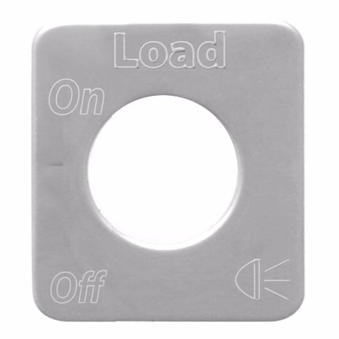 Toggle Switch Plate for Kenworth Load Lights On/Off Stainless Steel GG#68582