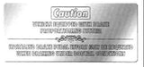 Dash Plate Brake Proportioning Statement for Kenworth Stainless Steel GG#68622