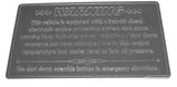 Dash Plate for Freightliner Shut Down Override Detroit Stainless Steel GG#68842