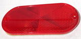 Oblong Reflectors 2 Screw Holes or Tape Mount 4 3/8" Long Red GG#99564 Pair