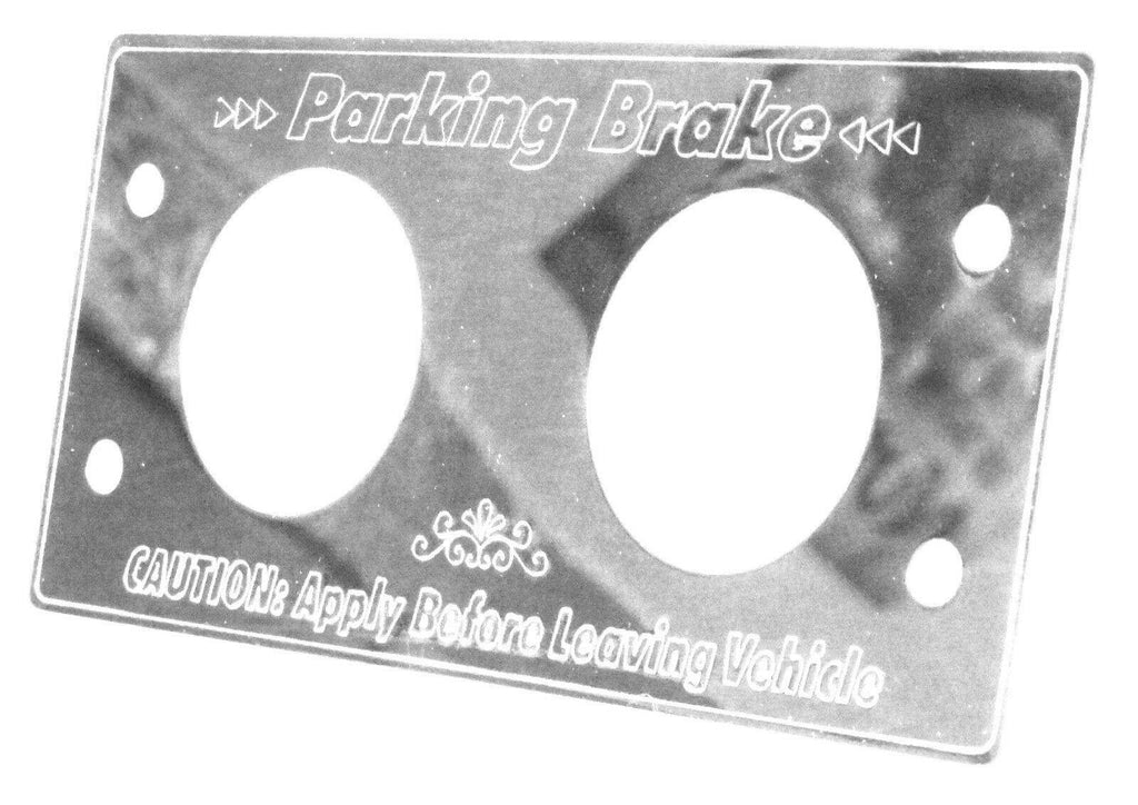 Parking Brake Trim For 1982-2001 Kenworth Air Brakes Stainless Steel GG#68620