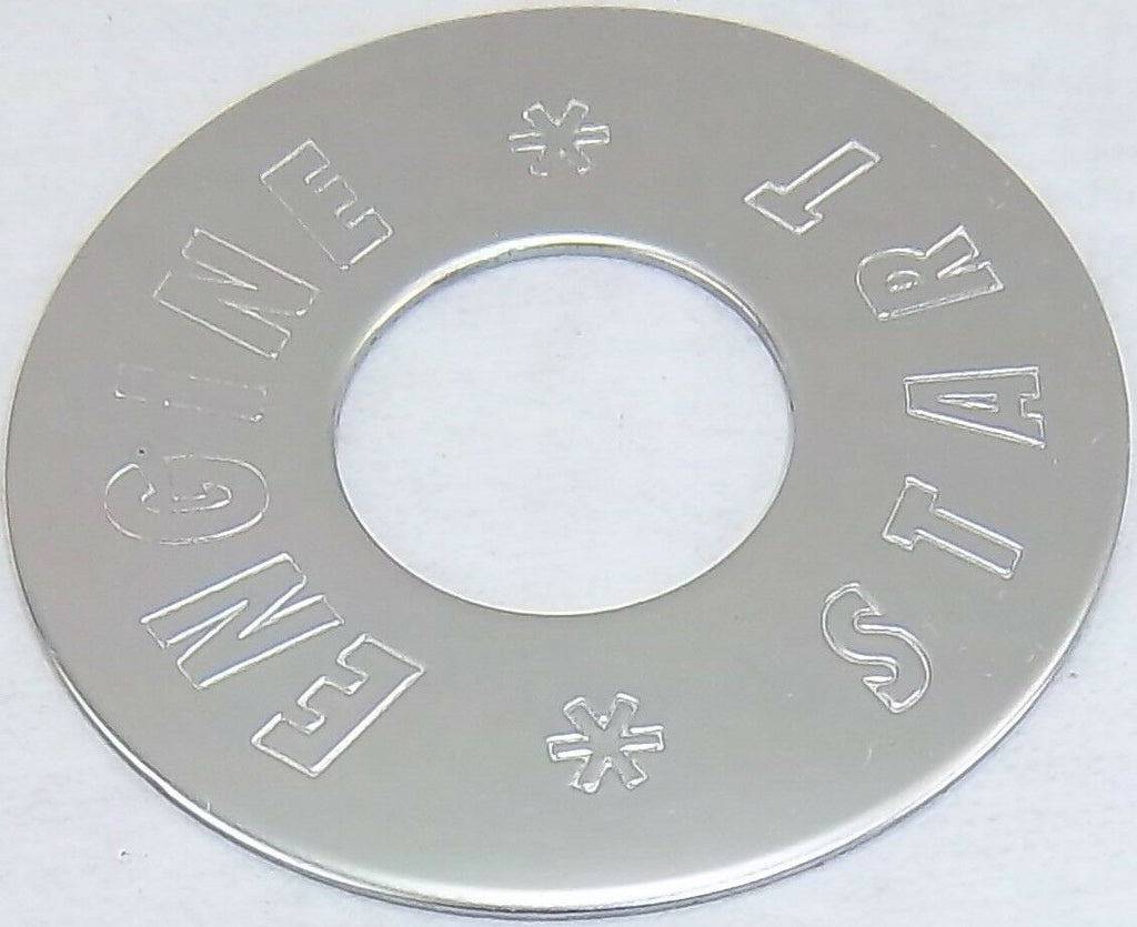 Switch Plate for Peterbilt Engine Start Button Stainless Steel GG#68441 Each