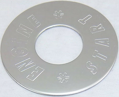 Switch Plate for Peterbilt Engine Start Button Stainless Steel GG#68441 Each