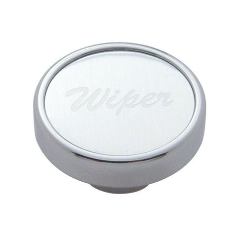 Wiper Knob for Kenworth Peterbilt Freightliner Silver Aluminum Sticker UP#23035