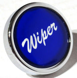 Wiper Knob for Peterbilt Freightliner Chrome w/Blue Glossy Sticker UP#23202