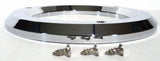 Light Grommet Bezel for 4” Round Light Plain Chrome Plastic, 3 Hole UP#10484 Ea.
