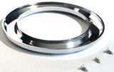 Light Grommet Bezel for 4” Round Light Plain Chrome Plastic, 3 Hole UP#10484 Ea.