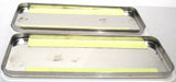 Sleeper Vent Door Covers for Peterbilt 379 359 Stainless Steel UP#20518-Pair