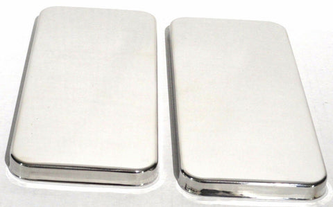 sleeper vent door covers(2) plain stainless steel for Peterbilt 379 359 air vent