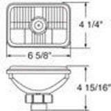 Headlight Low Beam Crystal Halogen 6 X 4 Replaces H4656 UP#31388 Each