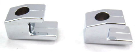 sleeper curtain hook set (2) plain chrome plastic for Peterbilt cabs berths