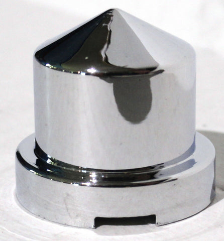nut covers(10) 1/2" round pointed chrome plastic 7/8" tall Freightliner Kenworth