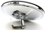 mirror head 6" round convex center mount chrome Peterbilt Kenworth Freightliner