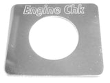 GG Switch Plate for Freightliner Engine Check Stainless Steel #68753