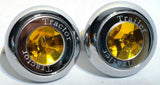 knob set air brake tractor trailer amber jewel screw on for Freightliner KW Pete