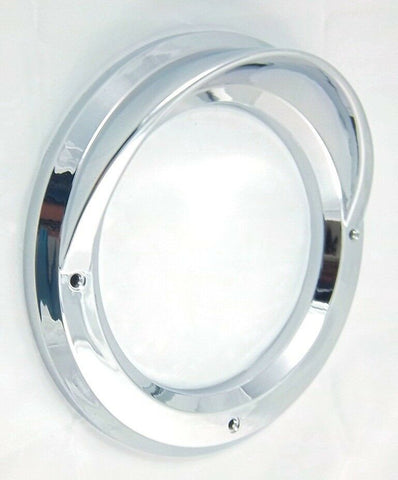 UP Light Bezel for 4" Round Light w/ Visor Chrome Plastic 5 3/4" OD. #10483 Each