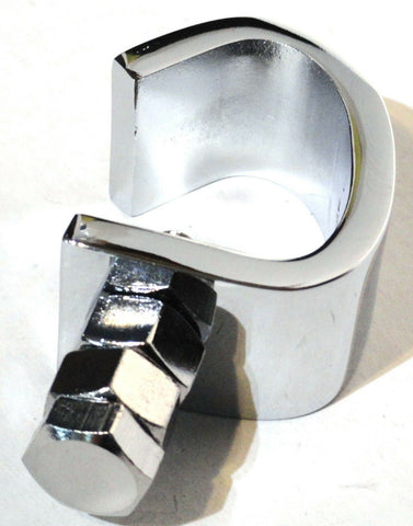 bumper guide bracket chrome clamp for steel Peterbilt Freightliner bumbers each