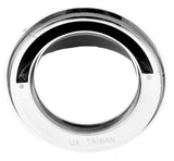 Light bezel 2 1/2" round visor chrome plastic for Peterbilt Kenworth Freightline