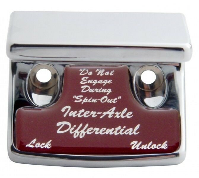 Switch guard inter-axle differential red glossy for Freightliner Kenworth