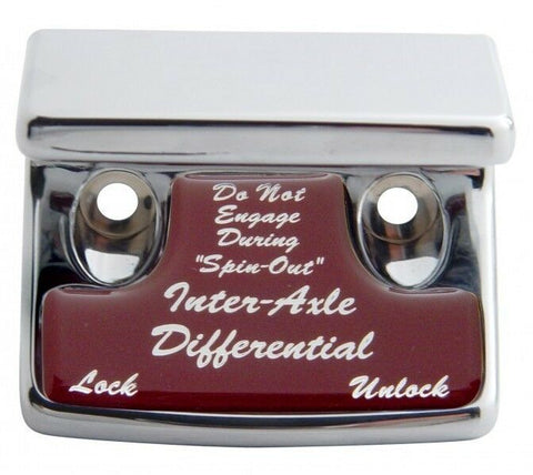 Switch guard inter-axle differential red glossy for Freightliner Kenworth
