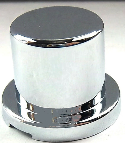 nut covers(10) 5/8" flat top hat chrome plastic 1" tall Freightliner Kenworth PB