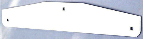 Mud Flap Plate/Weight Rear Bottom 24" X 4" Chrome Plated Bolt-On #10416 Set of 2