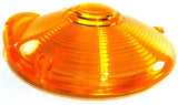 Lens 4" amber plstic 3 hole for Peterbilt Kenworth Freightliner combination lite