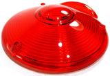 lens replacement 4" round red plastic 3 screws for Peterbilt Kenworth Freightlin
