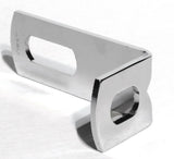 bracket mirror chrome 3-5/16 X 1-1/2 X 1-1/4" wide for Peterbilt Freightliner KW