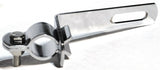 bracket mirror side mount chrome metal 3/4" O.D. for exterior door mirrors