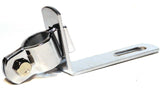 bracket mirror side mount chrome metal 3/4" O.D. for exterior door mirrors