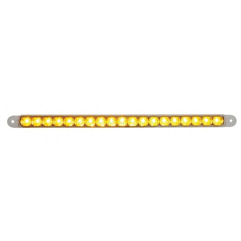 LED light strip clear lens 19 amber diodes for Peterbilt Kenworth Freightliner