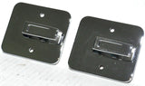 cab clothes hanger bracket set(2) chrome plastic for Kenworth interior