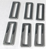 Switch Label Bezels for Freightliner Classic FLD Plain Plastic UP#41001- 6 Pack