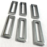 Switch Label Bezels for Freightliner Classic FLD Plain Plastic UP#41001- 6 Pack