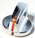 A/C heater knob amber indicator chrome plastic dial Peterbilt 2006+ dash